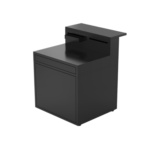 [404758] Forge Adour Support desserte acier fermé Comptoir noir 404758