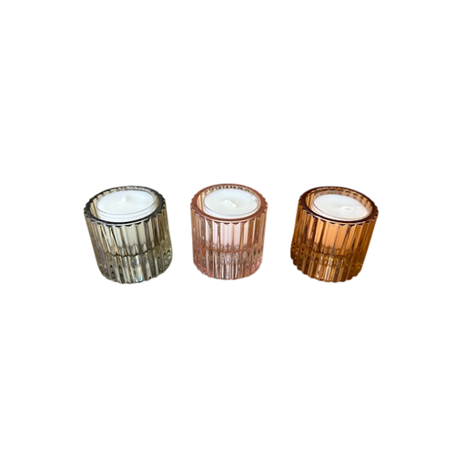 [862426007] Set de 3 bougeoires en verre Delan revers