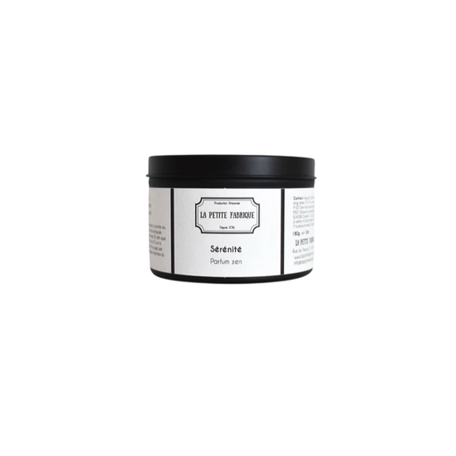 [PF-41] La Petite Fabrique Bougie métal noir "Sérénité" 100gr