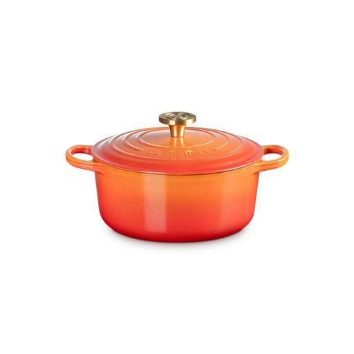 [21177241834479] Le Creuset Cocotte ronde 24cm Flamme Dorée 100 ans