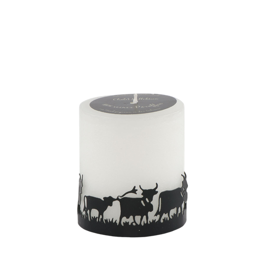 [32.70075.7510] Schulthesskerzen - Bougie Anneau en métal troupeau de vaches 8 cm – sans parfum