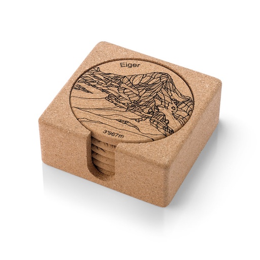 [COAST6X] Dessous de verre Alpinte 6 pièces