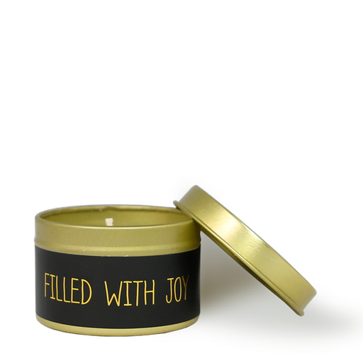 [MD4-03] Mood4 Bougie parfumée au soja dans une boîte (or) 20 heures - Filled with joy - Warm Cashmere